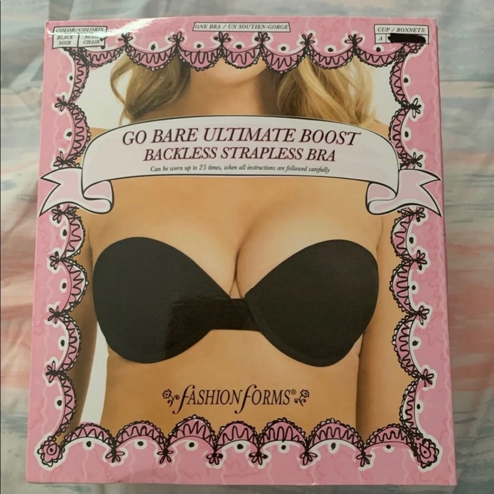 Backless strapless bra